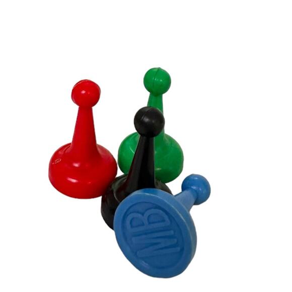 Easy Money Replacement Player Pieces Vintage Game 1956 Set of 4 - Picture 6 of 6